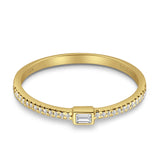 Baguette Stackable Natural Diamond Band