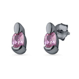 Pink CZ Earrings