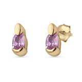 Pink CZ Earrings