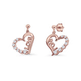Love Stud Earrings