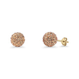 Full Ball Stud Earring