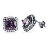 Cushion Cut Stud Earrings