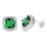 Cushion Cut Stud Earrings