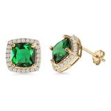 Cushion Cut Stud Earrings