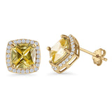 Cushion Cut Stud Earrings