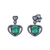 Heart Stud Earrings