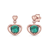 Heart Stud Earrings