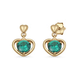 Heart Stud Earrings