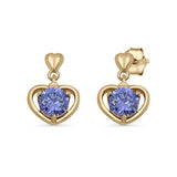Heart Stud Earrings