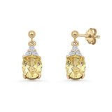 Oval Stud Earrings