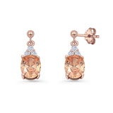 Oval Stud Earrings