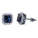 Cushion Cut Stud Earring