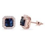 Cushion Cut Stud Earring