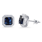 Cushion Cut Stud Earring