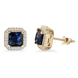 Cushion Cut Stud Earring