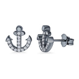Anchor Stud Earring