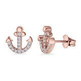 Anchor Stud Earring