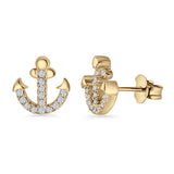Anchor Stud Earring