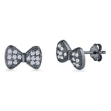Ribbon Bow Stud Earrings