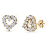 Heart Stud Earrings