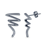 Zigzag Stud Earrings