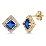 Square Stud Earrings