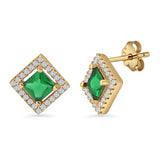 Square Stud Earrings
