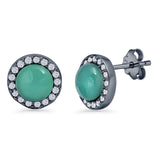 Round Stud Earrings
