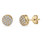Round Stud Earrings