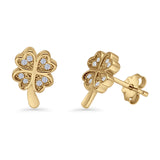 Clover Leaf Stud Earrings