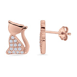 Cat Stud Earrings