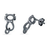 Cat Stud Earrings