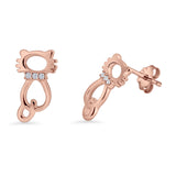 Cat Stud Earrings