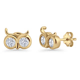 Owl Eye Stud Earrings