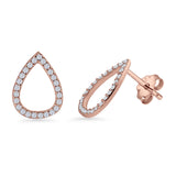 Teardrop Stud Earrings