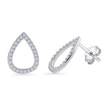 Teardrop Stud Earrings