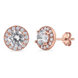 Round Stud Earrings