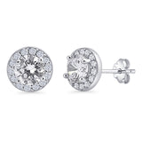 Round Stud Earrings