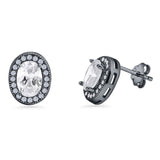 Oval Stud Earrings