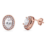 Oval Stud Earrings