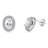 Oval Stud Earrings