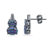 Oval Stud Earrings