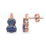 Oval Stud Earrings