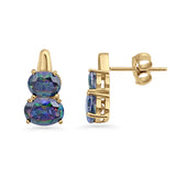 Oval Stud Earrings