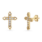 Cross Stud Earrings