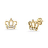 Princess Crown Stud Earring