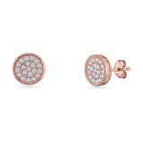 Round Stud Earrings