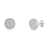 Round Stud Earrings