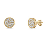 Round Stud Earrings