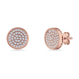 Round Stud Earrings